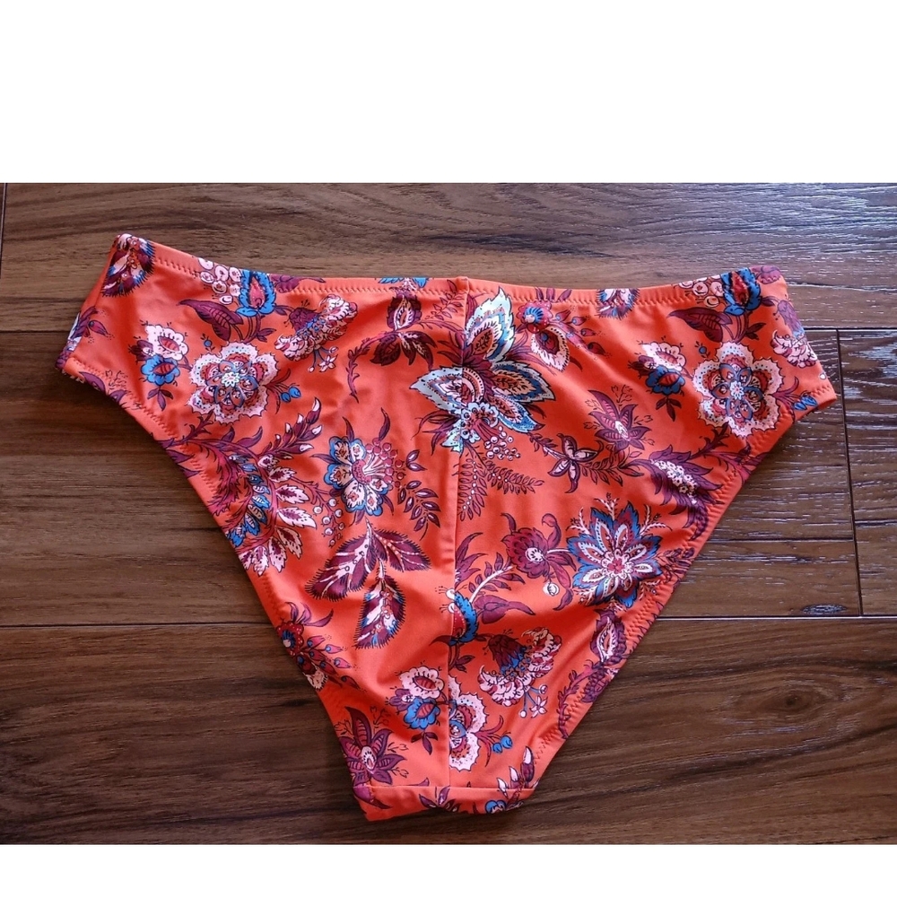 RHODE X Target Orange Floral Boho Bikini Swimwear - Picture 8 of 16
